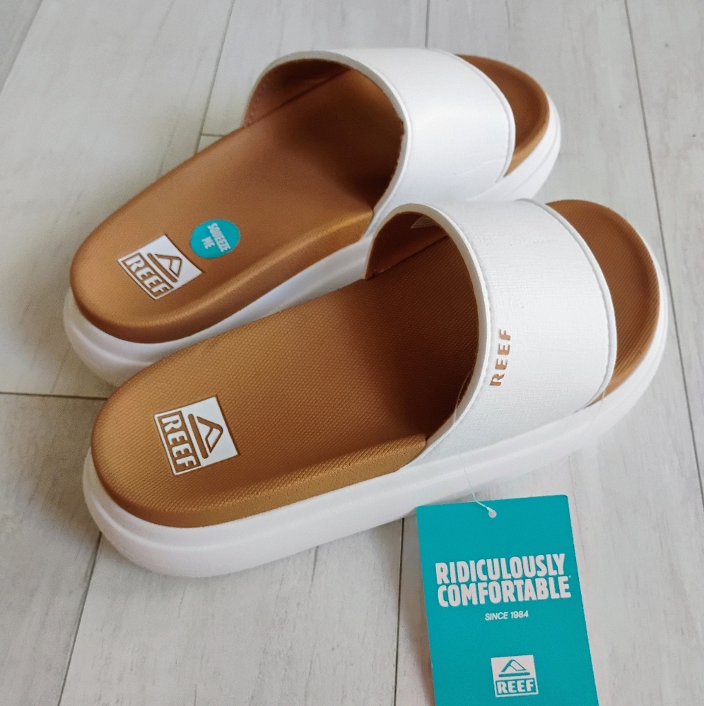 REEF NEW Cushion Bondi Bay Slides Sandals - Picture 10 of 16